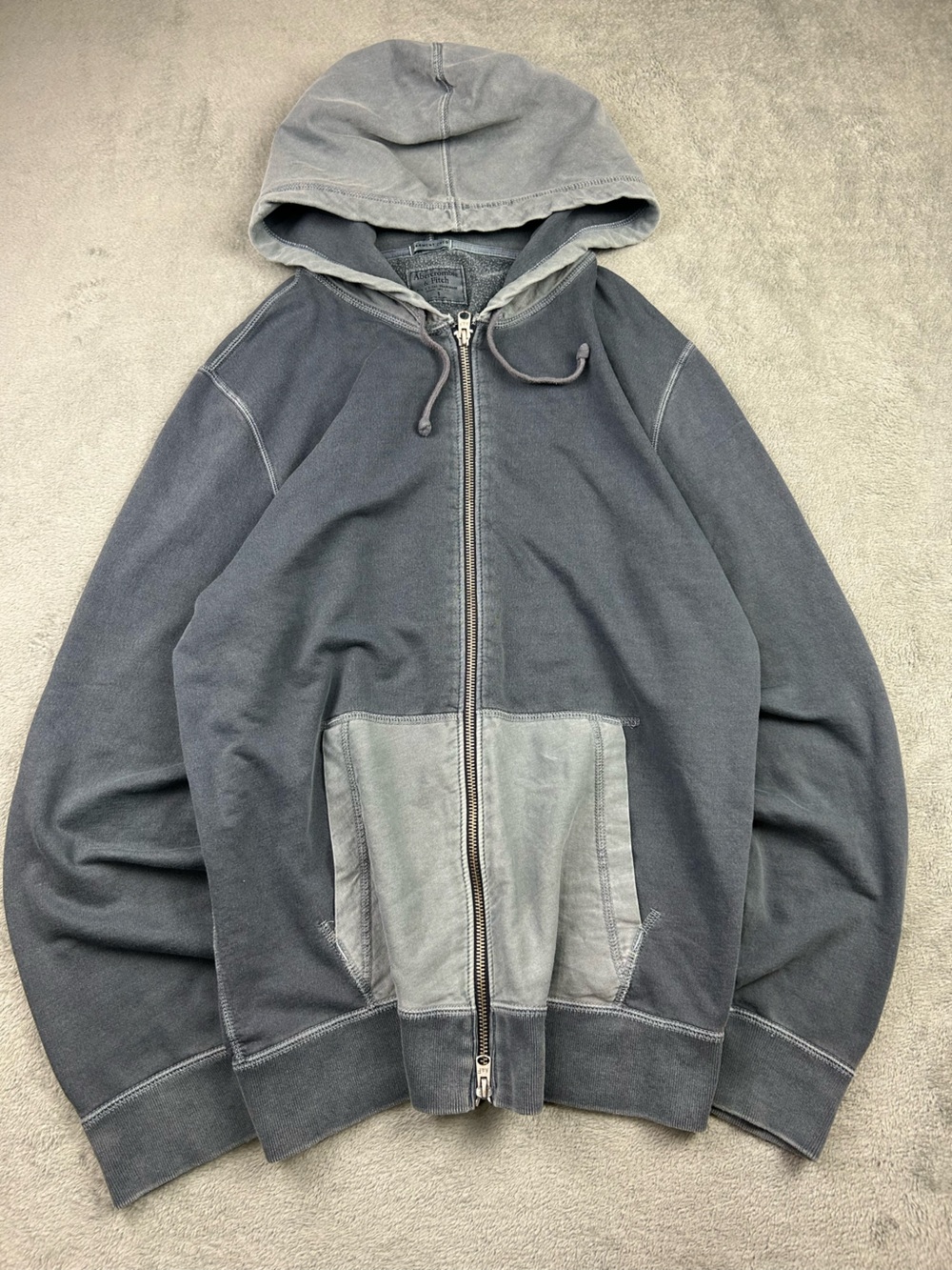 Abercrombie & Fitch Garmen Dyed Zipup Hoodie